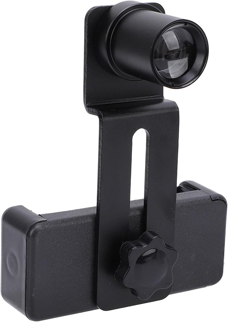 CHEOTIME Microscope Phone Adapter, 12.5X Optical Glass Lens Smartphone Mount Eyepiece Connector for 23.2mm Biological Microscopes 70-90mm Phones for Photo Video Capture - Image 1